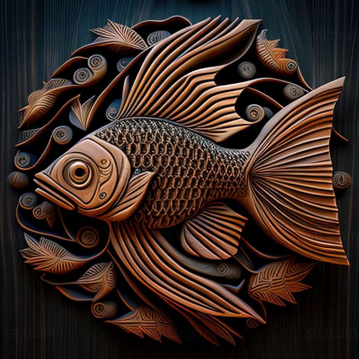 3D model Planiloricaria fish (STL)